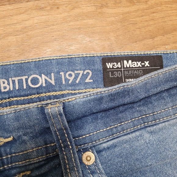 NWT! Buffalo David Bitton x Righteous Culture Six-X Slim Straight Stretch Jeans - Picture 8 of 11